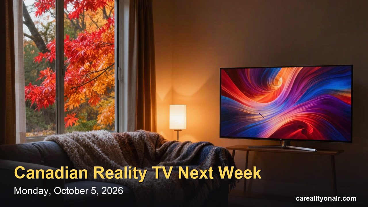 Canadian Reality TV Next Week (Oct. 5–11, 2026): Traitors Canada, MasterChef, Baking Show